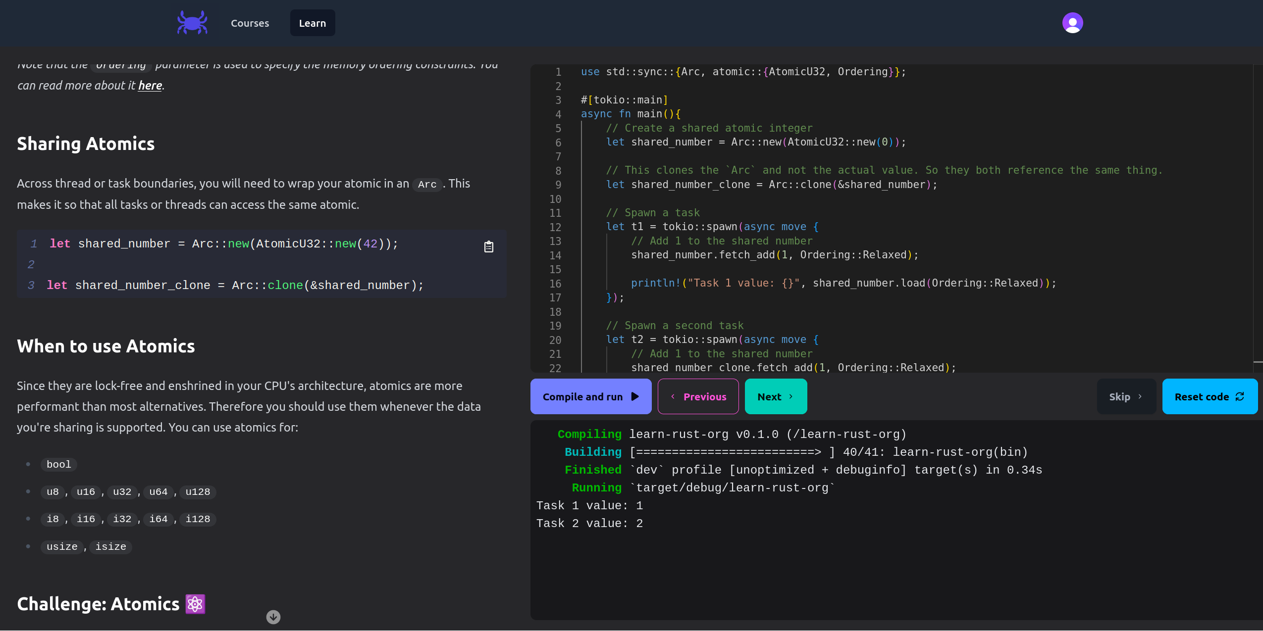 App screenshot